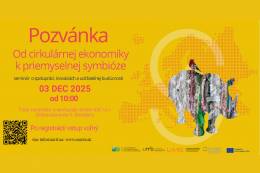 Pozvánka na odborný seminár: Od cirkulárnej ekonomiky...