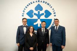 Predseda SAV Martin Venhart prijal čínskeho veľvyslanca J. E. Ge Caia