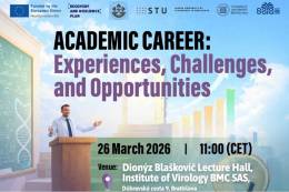 Pozvánka na podujatie Academic Career: Experiences,...