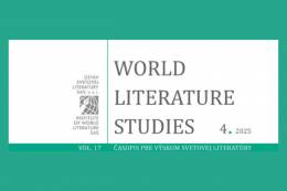 Nové číslo World Literature Studies: Slovenská literatúra v medziliterárnych a transkultúrnych súvislostiach