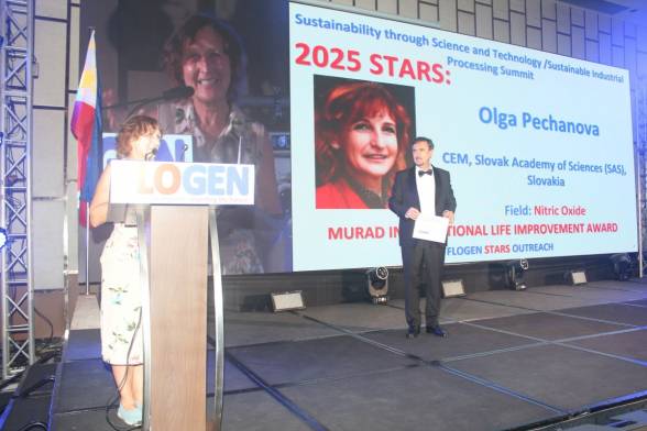 Assoc. Prof. RNDr. Oľga Pecháňová, DSc. awarded by prestigious Murad International Life Improvement...